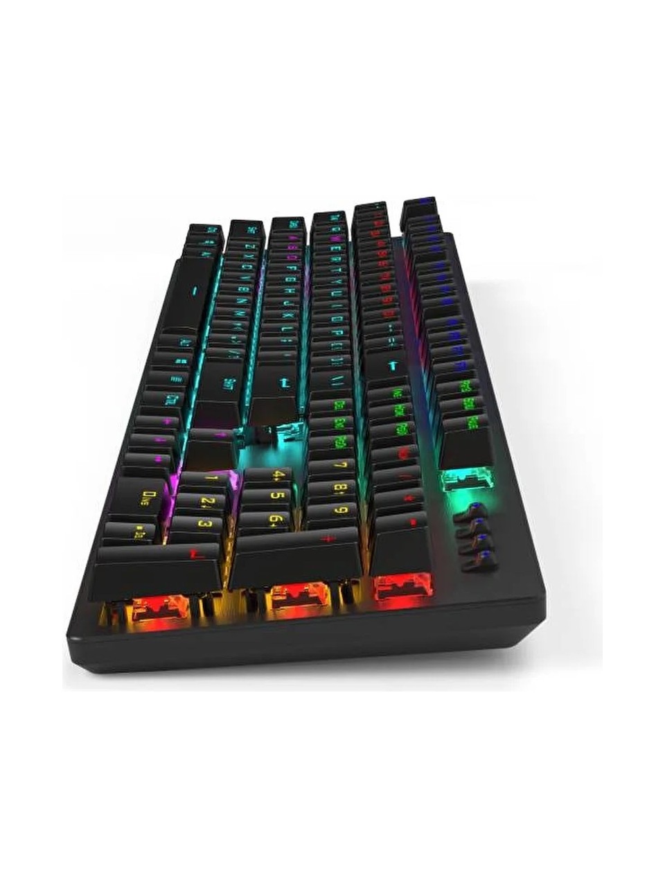 HP GK100F Mekanik Gaming Klavye Rgb Işıklı Kablolu Klavye Şık Zarif Modern Tasarım Türkçe Q Klavye